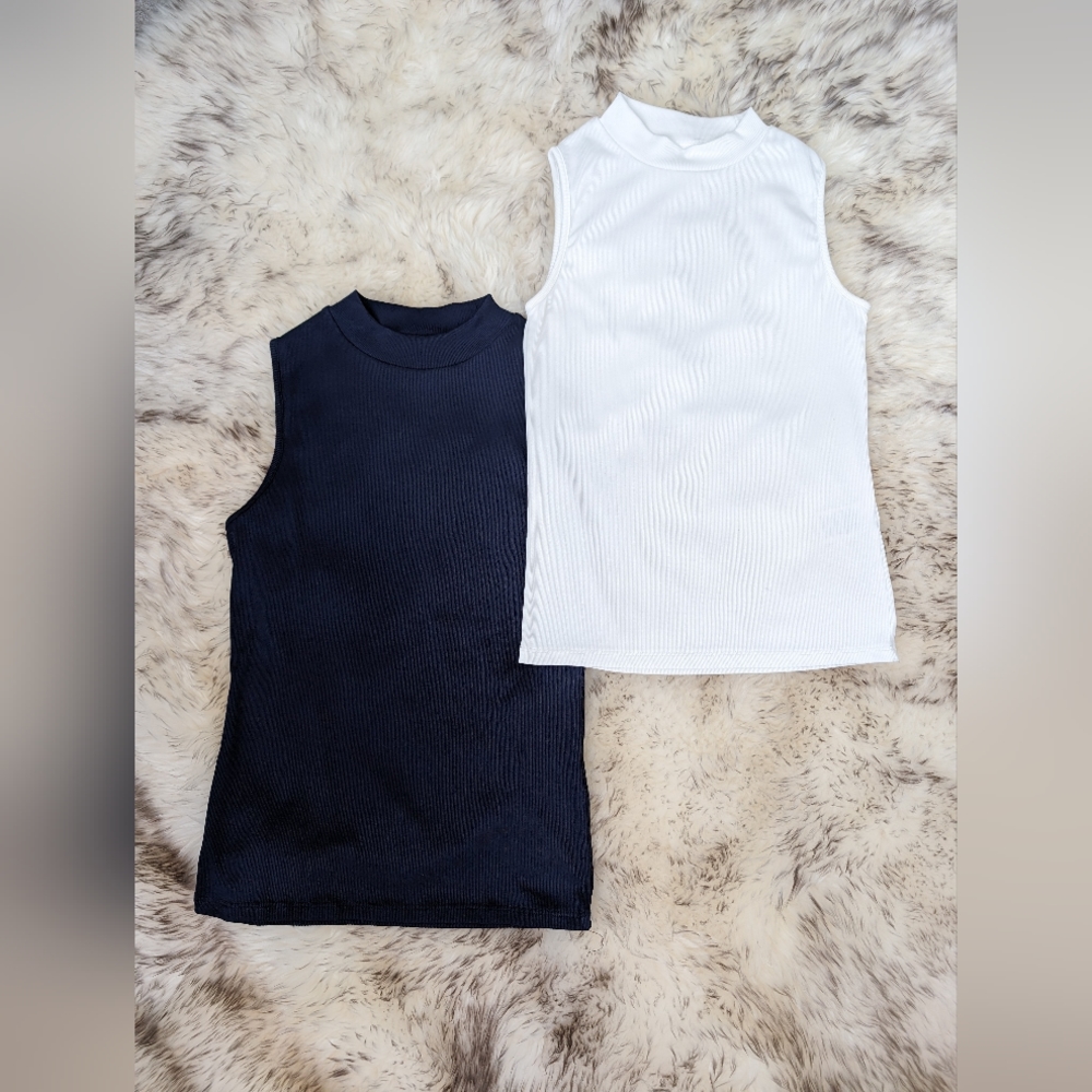 2 sleeveless shirts